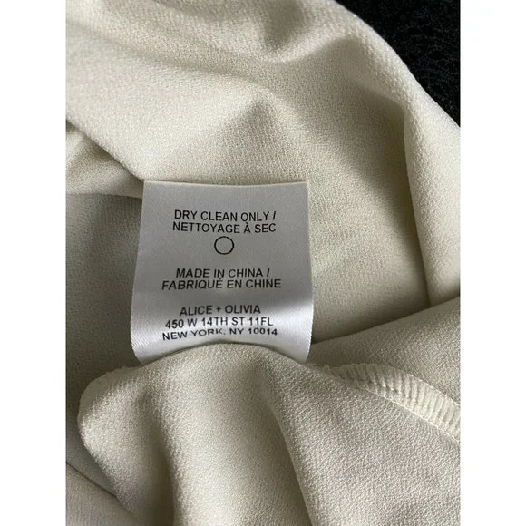 Alice + Olivia Dress Size 2 Silk Lace Sleeveless Floral Black Slip Mini Women's - Picture 4 of 6